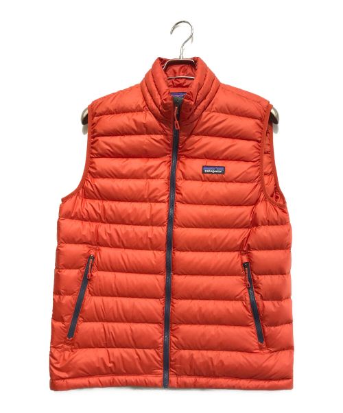 Patagonia（パタゴニア）Patagonia (パタゴニア) 21AW M's Down Sweater Vest オレンジ サイズ:Mの古着・服飾アイテム