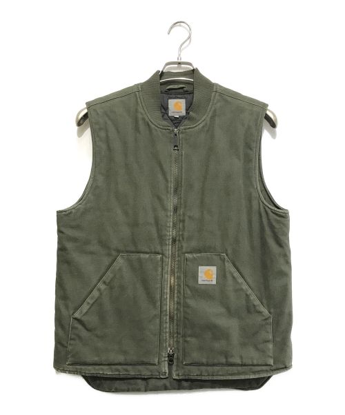 CarHartt（カーハート）CarHartt (カーハート) CLASSIC VEST グリーン サイズ:Mの古着・服飾アイテム