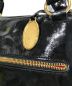 中古・古着 TOD'S (トッズ) パテントトートバッグ ブラック：6000円