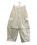 MAISON SPECIALメゾンスペシャル）の古着「Hyper Waterproof Taffeta Prime-Wide Cargo Pants」｜アイボリー