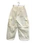 MAISON SPECIAL (メゾンスペシャル) Hyper Waterproof Taffeta Prime-Wide Cargo Pants アイボリー：7000円