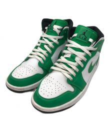 NIKE（ナイキ）の古着「AIR JORDAN 1 MID」｜ホワイト×グリーン