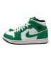 NIKE (ナイキ) AIR JORDAN 1 MID ホワイト×グリーン サイズ:US 10：11000円