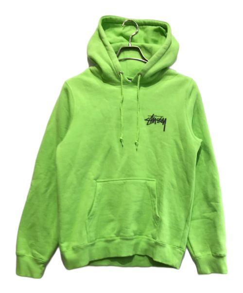 stussy（ステューシー）stussy (ステューシー) プルオーバーパーカー グリーン サイズ:Sの古着・服飾アイテム