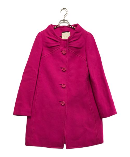 Kate Spade（ケイトスペード）Kate Spade (ケイトスペード) ウールコート ショッキングピンク サイズ:4-Aの古着・服飾アイテム