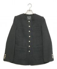 Lookast (ルックキャスト) BLACK BRYNN WOOL TWEED JACKET ブラック サイズ:S