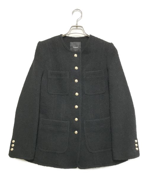 Lookast（ルックキャスト）Lookast (ルックキャスト) BLACK BRYNN WOOL TWEED JACKET ブラック サイズ:Sの古着・服飾アイテム