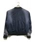 DIESEL (ディーゼル) 24SS S-UMBE-TREATロゴフェード加工サテンボンバージャケット ネイビー サイズ:54：19000円