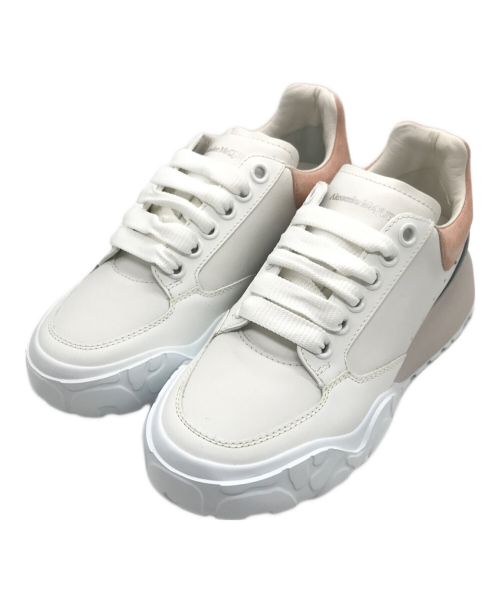 ALEXANDER McQUEEN（アレキサンダーマックイーン）ALEXANDER McQUEEN (アレキサンダーマックイーン) Court Trainer ホワイト×ピンク サイズ:35の古着・服飾アイテム