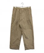 UNIVERSAL PRODUCTS.ユニバーサルプロダクツ）の古着「SUMMER CORDUROY EASY SLACKS」｜ベージュ