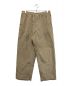 UNIVERSAL PRODUCTS.（ユニバーサルプロダクツ）の古着「SUMMER CORDUROY EASY SLACKS」｜ベージュ