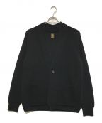 BATONERバトナ―）の古着「SIGNATURE 1BUTTON SHOWL CARDIGAN」｜ブラック