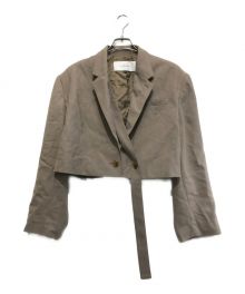 LE CIEL BLEU（ルシェルブルー）の古着「Cropped Tailored Jacket」｜ブラウン