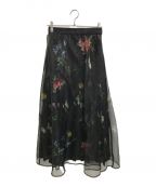 Ameriアメリ）の古着「SOFIA ORGANZA LAYERED SKIRT」｜ブラック