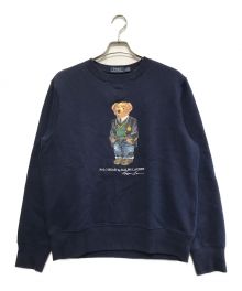 POLO RALPH LAUREN（ポロ・ラルフローレン）の古着「ポロベアクルーネックスウェット」｜ネイビー