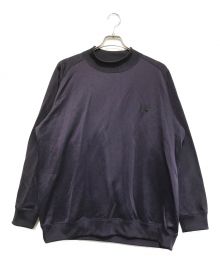 Needles×BORN FREE（ニードルズ×ボーンフリー）の古着「別注ロングスリーブ モックネックティー」｜パープル