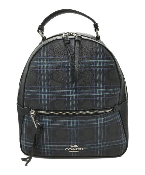 COACH（コーチ）COACH (コーチ) シグネチャーチェックミニリュック ブラック サイズ:ーの古着・服飾アイテム