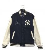 F.C.R.B.エフシーアールビー）の古着「21AW MLB TOUR STADIUM JACKET」｜ホワイト×ネイビー