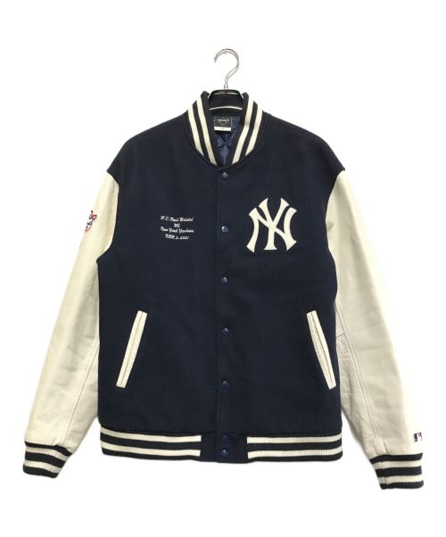 F.C.R.B.（エフシーアールビー）F.C.R.B. (エフシーアールビー) 21AW MLB TOUR STADIUM JACKET ホワイト×ネイビー サイズ:XLの古着・服飾アイテム