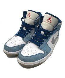 NIKE（ナイキ）の古着「Air Jordan 1 Mid SE "White/Hyper Royal/Red"」｜ホワイト×ブルー