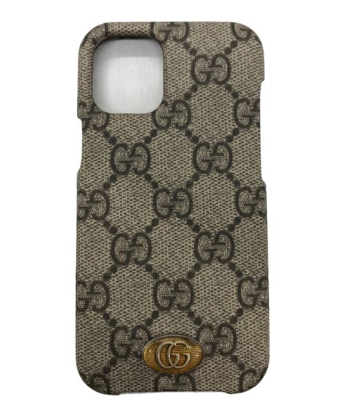 GUCCI（グッチ）GUCCI (グッチ) ソフトGGスプリームキャンバス OPHIDIA iPhone12 miniの古着・服飾アイテム