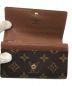 中古・古着 LOUIS VUITTON (ルイ ヴィトン) モノグラム ポルトモネ・ジップ ブラウン：23000円