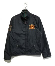 POLO RALPH LAUREN（ポロ・ラルフローレン）の古着「Country Riders Jockey Club リバーシブルスイングトップ」｜ネイビー×グリーン