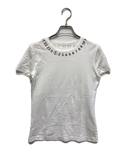 Maison Margiela（メゾンマルジェラ）Maison Margiela (メゾンマルジェラ) 20AW エンベリッシュド 半袖Tシャツ ホワイト サイズ:XSの古着・服飾アイテム