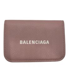 BALENCIAGA（バレンシアガ）の古着「ロゴミニコンパクトウォレット」｜ライトピンク