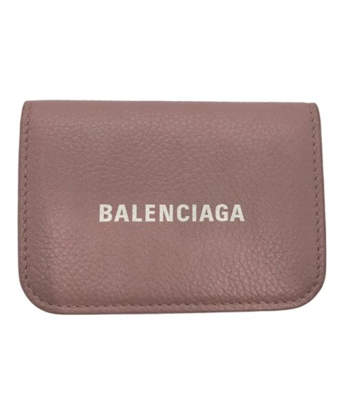 BALENCIAGA（バレンシアガ）BALENCIAGA (バレンシアガ) ロゴミニコンパクトウォレット ライトピンクの古着・服飾アイテム