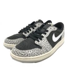 NIKE（ナイキ）の古着「Air Jordan 1 Retro Low OG "Black Cement"」｜ホワイト×ブラック