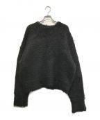 MAISON SPECIALメゾンスペシャル）の古着「Shaggy Short Knit Pullover」｜ブラック