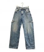 Maison Margielaメゾンマルジェラ）の古着「SLASH DETAIL DENIM PANTS」｜ブルー