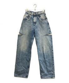 Maison Margiela（メゾンマルジェラ）の古着「SLASH DETAIL DENIM PANTS」｜ブルー