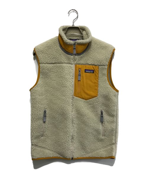 Patagonia（パタゴニア）Patagonia (パタゴニア) 19AW M's Classic Retro-X Vest アイボリー×イエロー サイズ:Sの古着・服飾アイテム