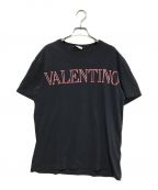 VALENTINOヴァレンティノ）の古着「ロゴTシャツ」｜ブラック