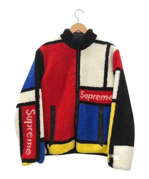 人気の新作 Supreme colorblocked fleece jacketモンドリアン