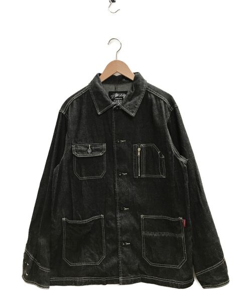 中古・古着通販】stussy (ステューシー) デニムカバーオール グレー