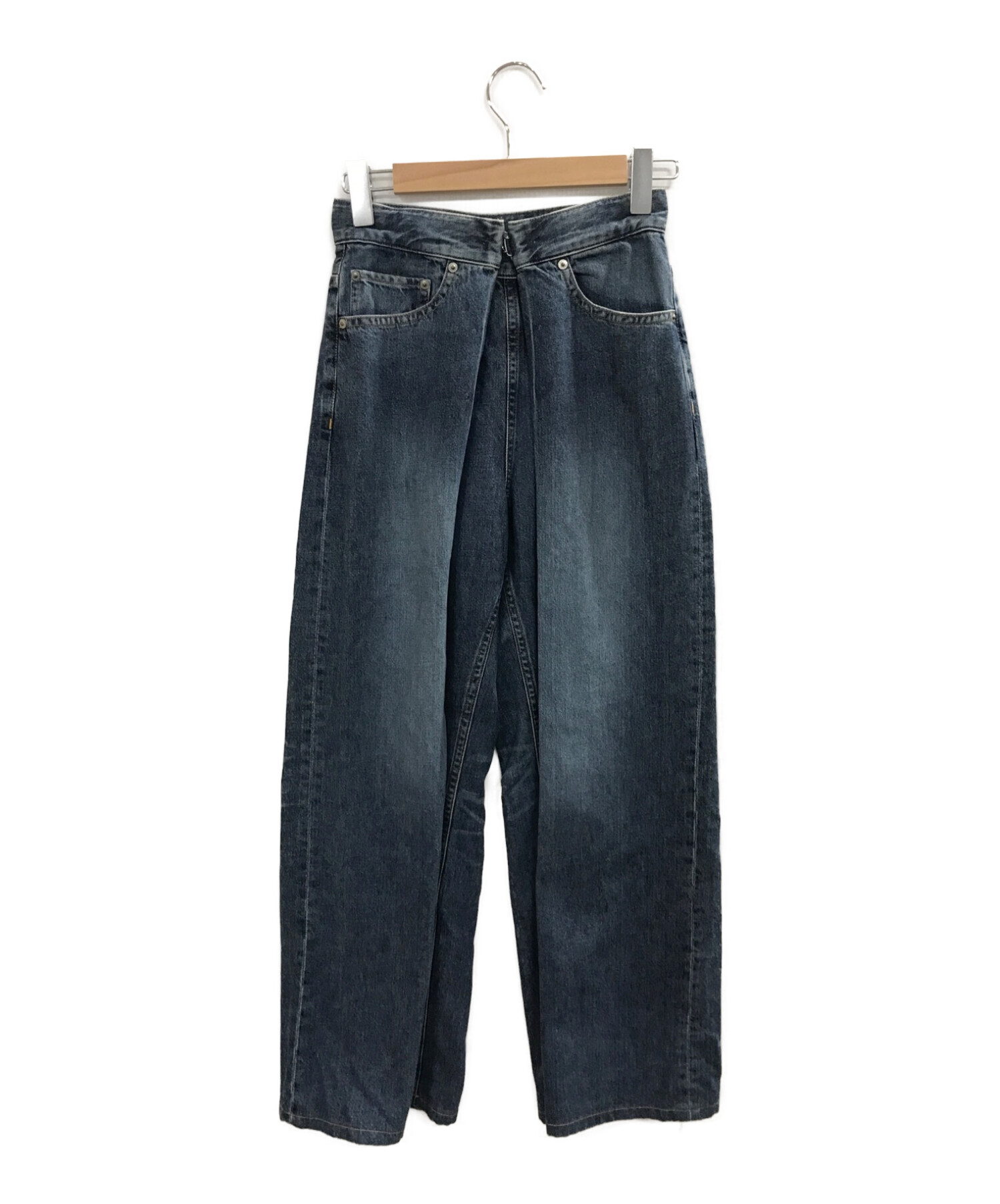 JOHN LAWRENCE SULLIVAN (ジョンローレンスサリバン) Washed Denim Wide Pants インディゴ サイズ:6