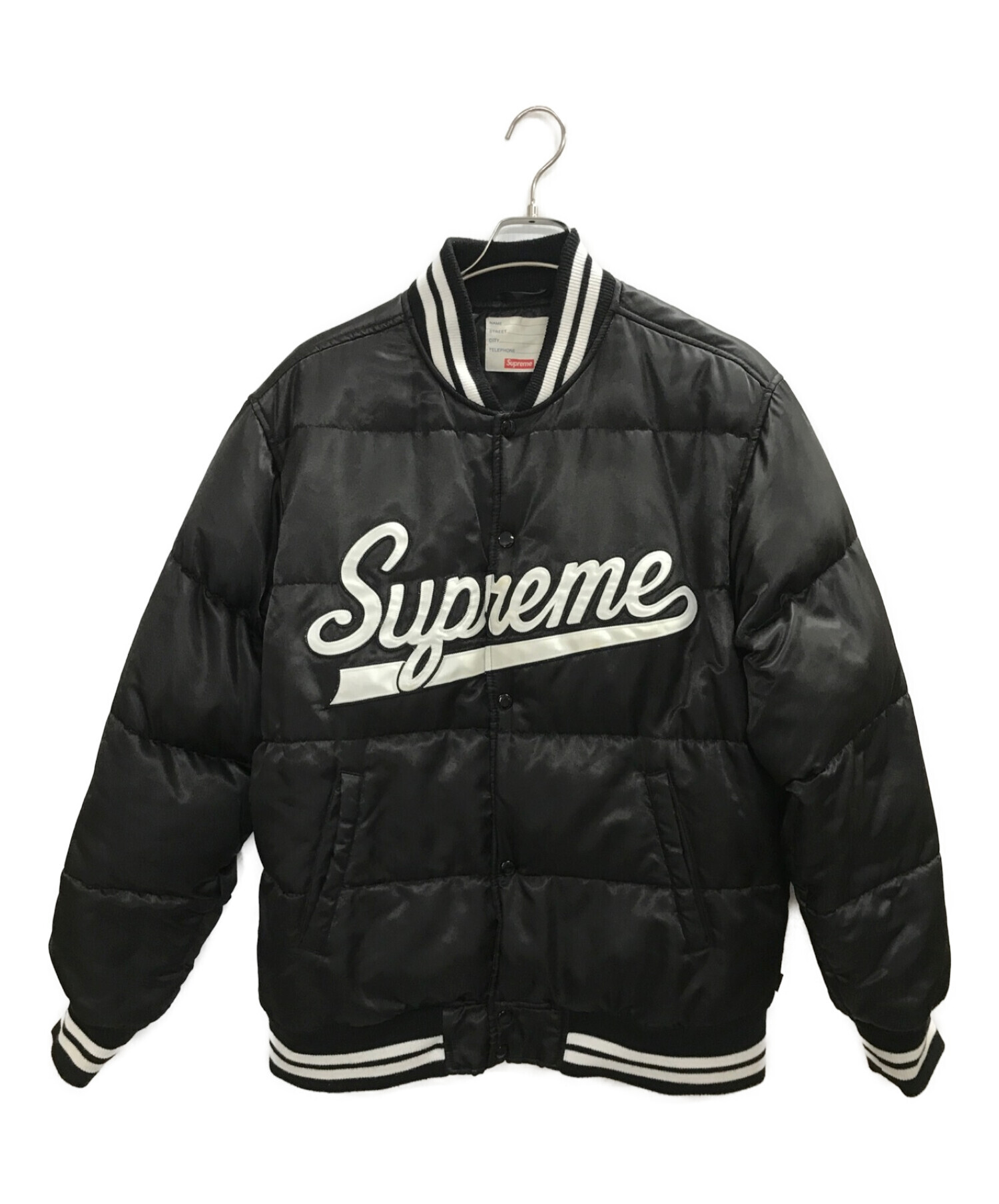 ゆったり柔らか Supreme Script Varsity Puffy Jacket