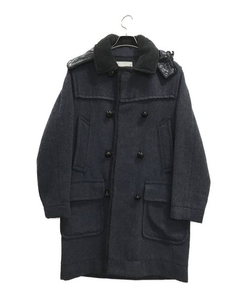 中古・古着通販】sacai (サカイ) ボアダッフルコート ネイビー サイズ