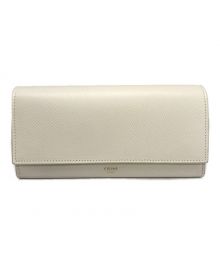 CELINE（セリーヌ）の古着「LARGE FLAP WALLET」｜ホワイト