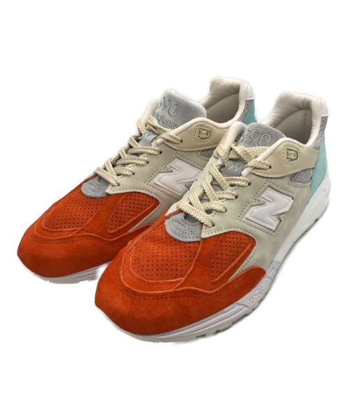 NEW BALANCE（ニューバランス）NEW BALANCE (ニューバランス) KITH (キス) スニーカー ベージュ×オレンジ サイズ:27.5の古着・服飾アイテム