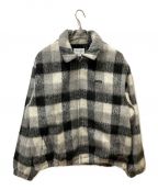 thisisneverthatディスイズネバーザット）の古着「Brushed Check Zip Jacket」｜ホワイト×ブラック