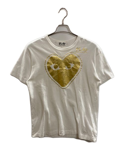 PLAY COMME des GARCONS（プレイ コムデギャルソン）PLAY COMME des GARCONS (プレイ コムデギャルソン) Tシャツ ホワイト サイズ:Ｌの古着・服飾アイテム