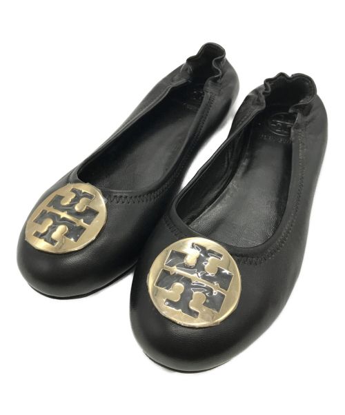 TORY BURCH（トリーバーチ）TORY BURCH (トリーバーチ) バレエシューズ ブラック サイズ:39の古着・服飾アイテム