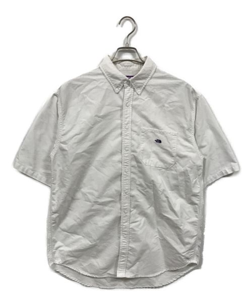 THE NORTHFACE PURPLELABEL（ザ・ノースフェイス パープルレーベル）THE NORTHFACE PURPLELABEL (ザ・ノースフェイス パープルレーベル) Cotton Polyester OX B.D. Big H/S Shirt ホワイト サイズ:Ｍの古着・服飾アイテム