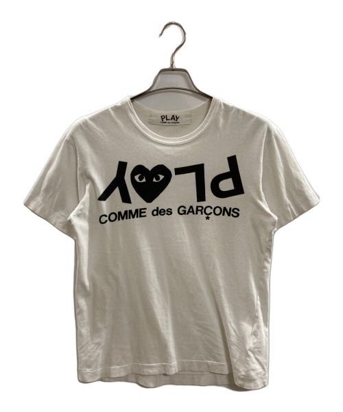 PLAY COMME des GARCONS（プレイ コムデギャルソン）PLAY COMME des GARCONS (プレイ コムデギャルソン) プリントTシャツ ホワイト サイズ:Ｍの古着・服飾アイテム