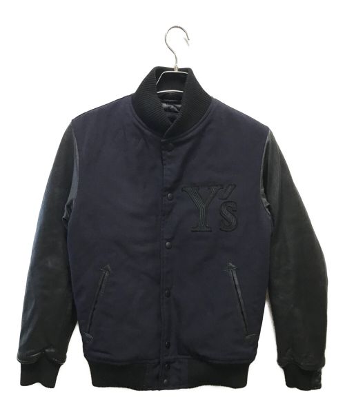 Y's（ワイズ）Y's (ワイズ) New Era (ニューエラ) Stadium Jacket ネイビー×ブラック サイズ:SMALLの古着・服飾アイテム