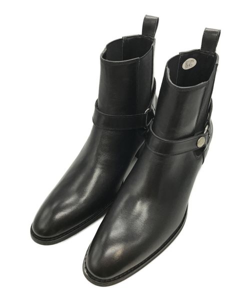 VANQUISH（ヴァンキッシュ）VANQUISH (ヴァンキッシュ) Cow Leather side gore ring heel Boots ブラック サイズ:2の古着・服飾アイテム